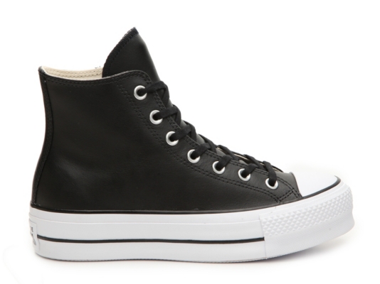 chuck taylor all star platform clean leather high top