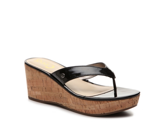 sam edelman wedge flip flops
