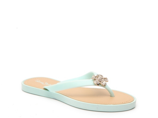 jewel flip flop sandals