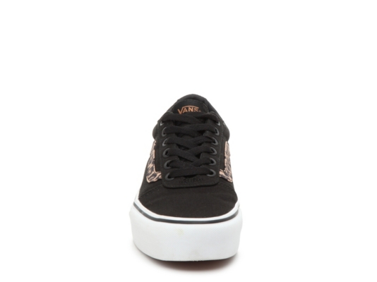 vans ward platform sneaker leopard