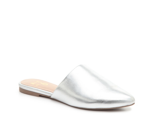 dsw silver high heels