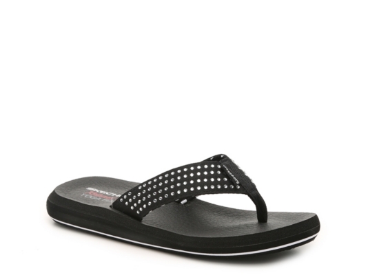 skechers asana flip flops