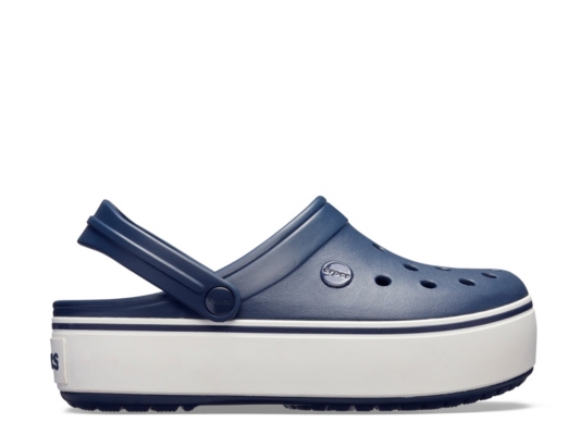 clear platform crocs