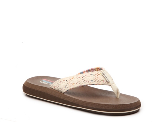 skechers asana flip flops