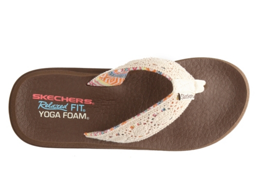 skechers relaxed fit yoga foam flip flops