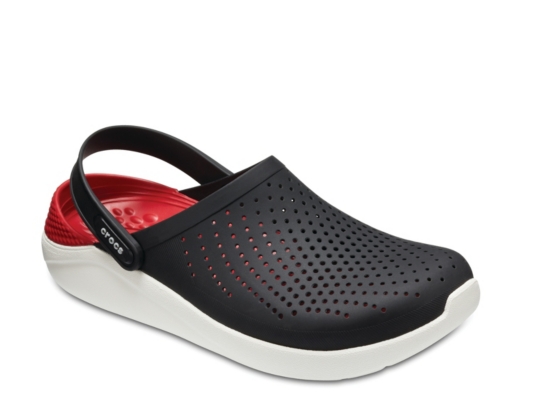 crocs literide clogs with perforations