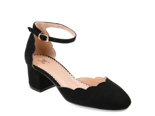 low heel ankle strap heels