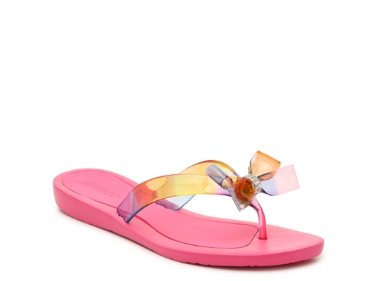 tutu bow flip flops