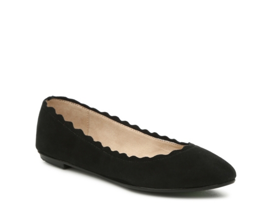 dsw black pointed flats