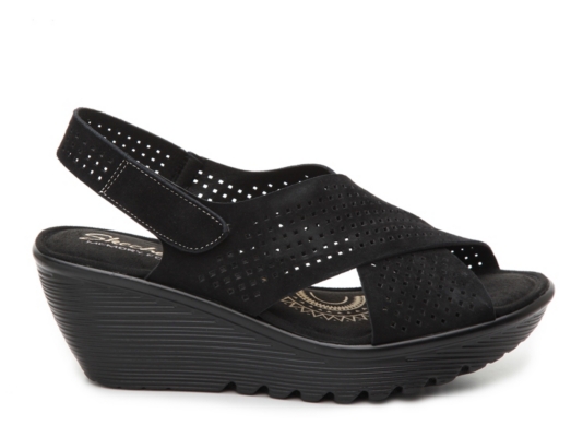 Skechers women's parallel sale infrastructure wedge sandal