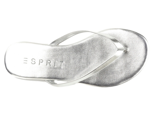 esprit black flip flops