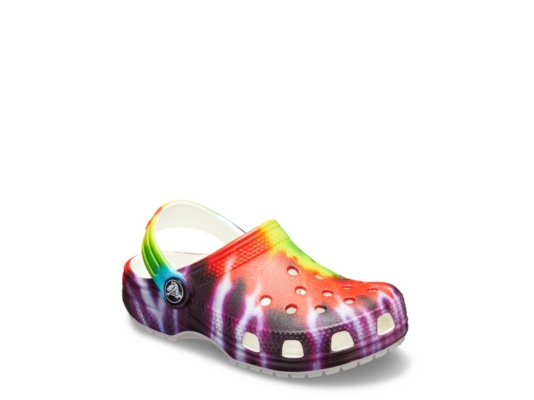 youth tie dye crocs