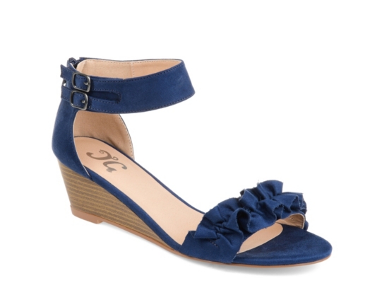 navy flat dressy sandals