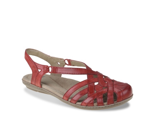 Women S Red Round Comfort Sandals Dsw