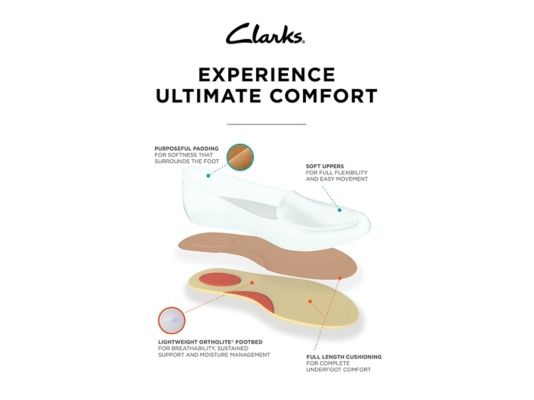 clarks flores petra wedge pump