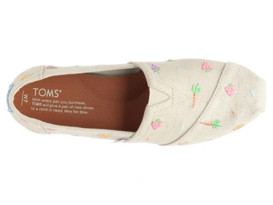 Toms Embroidered Farmers Market Classic Slip On Women S Shoes Dsw