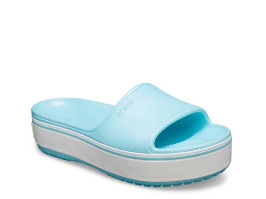 crocs platform slides