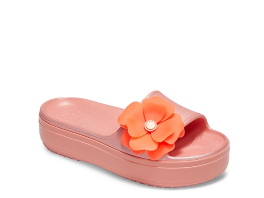 crocs cb platform slide sandal