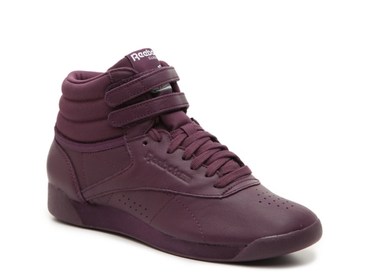reebok freestyle hi purple