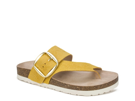 white flat sandals dsw