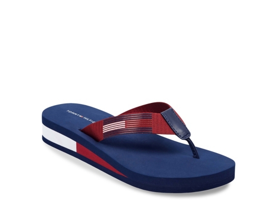 wide width wedge flip flops