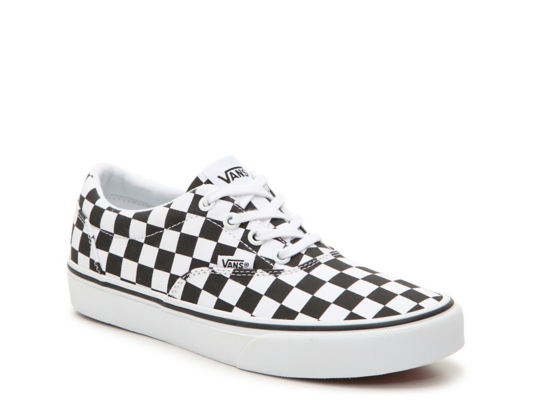 white slip on vans dsw