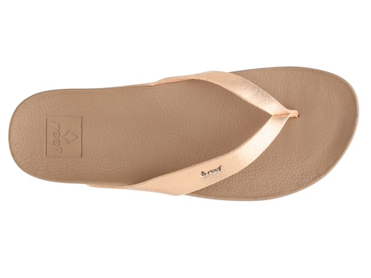 rose gold reef flip flops