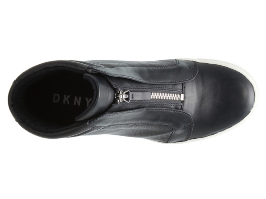 dkny high top wedge sneakers