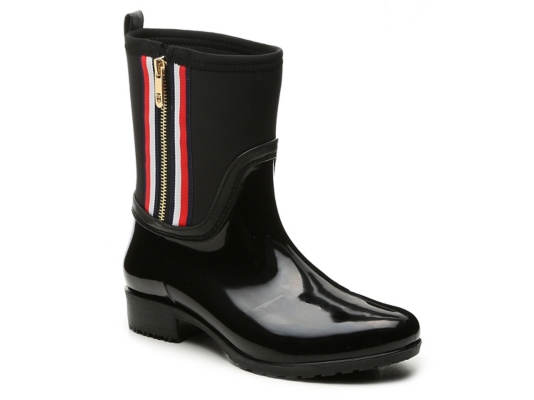 tommy hilfiger frills rain boot