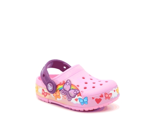 crocs butterfly light up