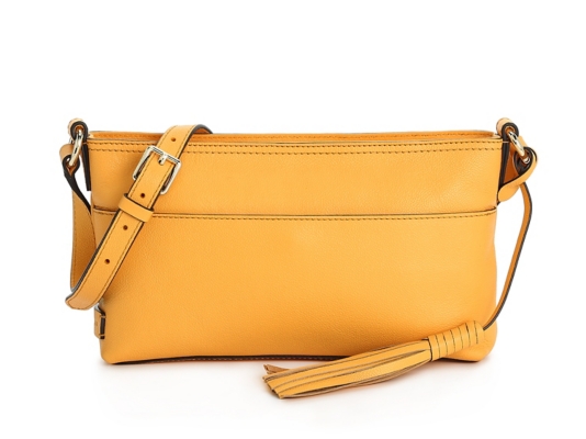 cole haan tassel leather shoulder bag