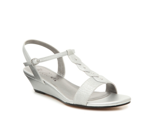 dsw silver high heels