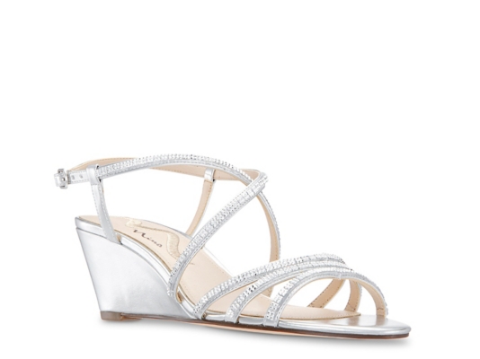 silver strappy heels dsw