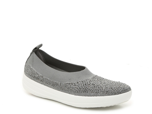 fitflop uberknit crystal ballerinas
