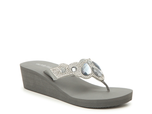 tan wedge flip flop