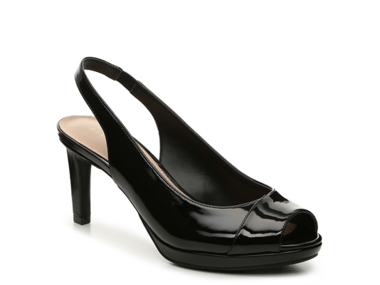 dsw black slingback pumps