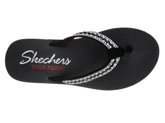 skechers yoga foam flip flops