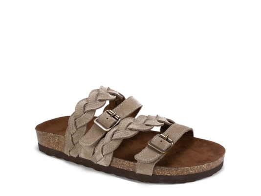 white flat sandals dsw