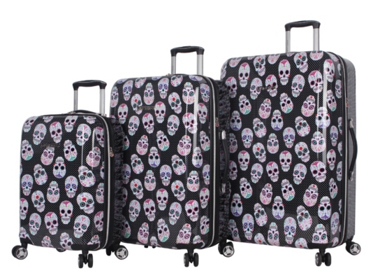 betsey johnson hard shell luggage