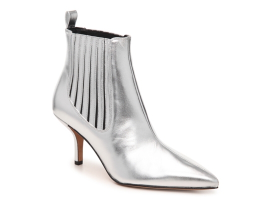 silver booties dsw