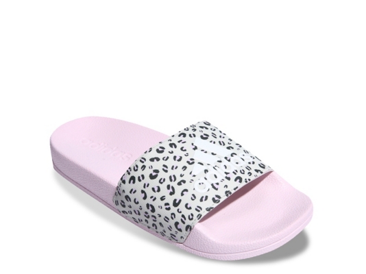 adilette leopard slides