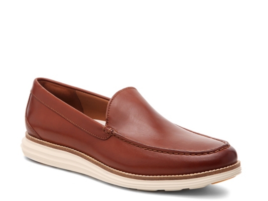 brown leather slip on shoes