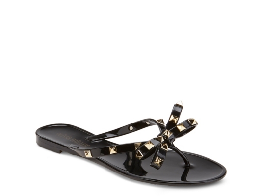 olivia miller rhinestone flip flops