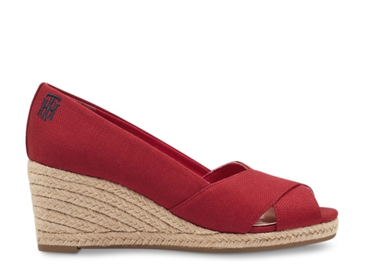 tommy hilfiger narnia espadrille wedge pump