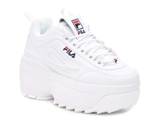 fila disruptor ii platform wedge sneakers