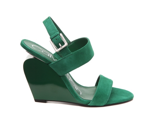 calvin klein leslie wedge sandal