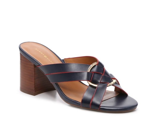 tommy hilfiger block heel sandals