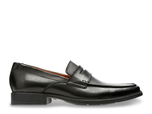 clarks men's tilden way leather penny loafers