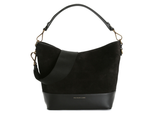 Polo Ralph Lauren Small Suede Leather Hobo Bag Women&#39;s Handbags & Accessories | DSW