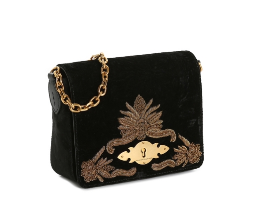 ralph lauren velvet crossbody bag